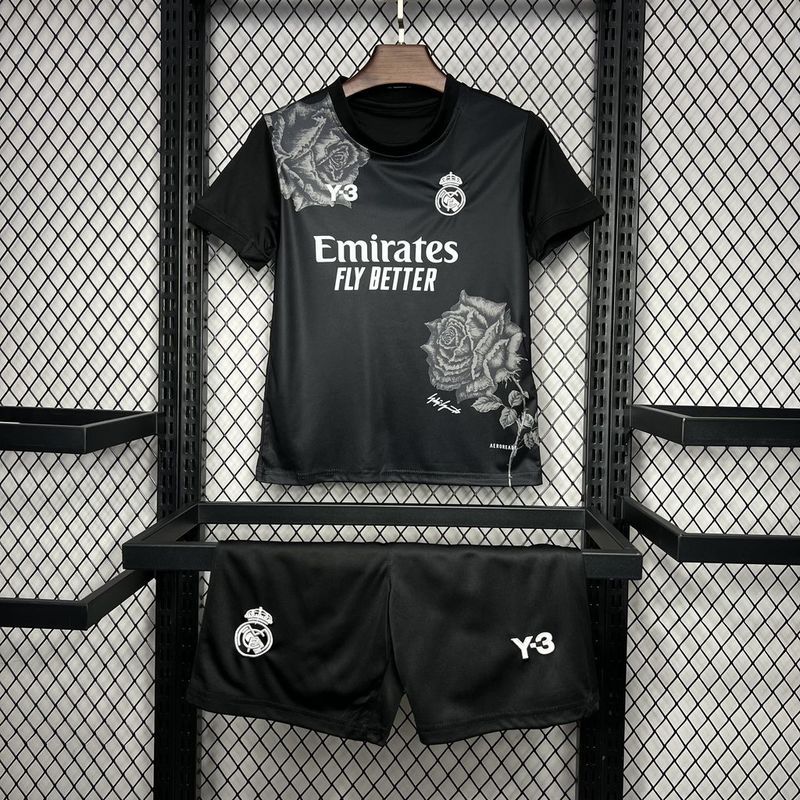 2024/25 Real Madrid Y-3 Fourth Kids Jersey white Kit