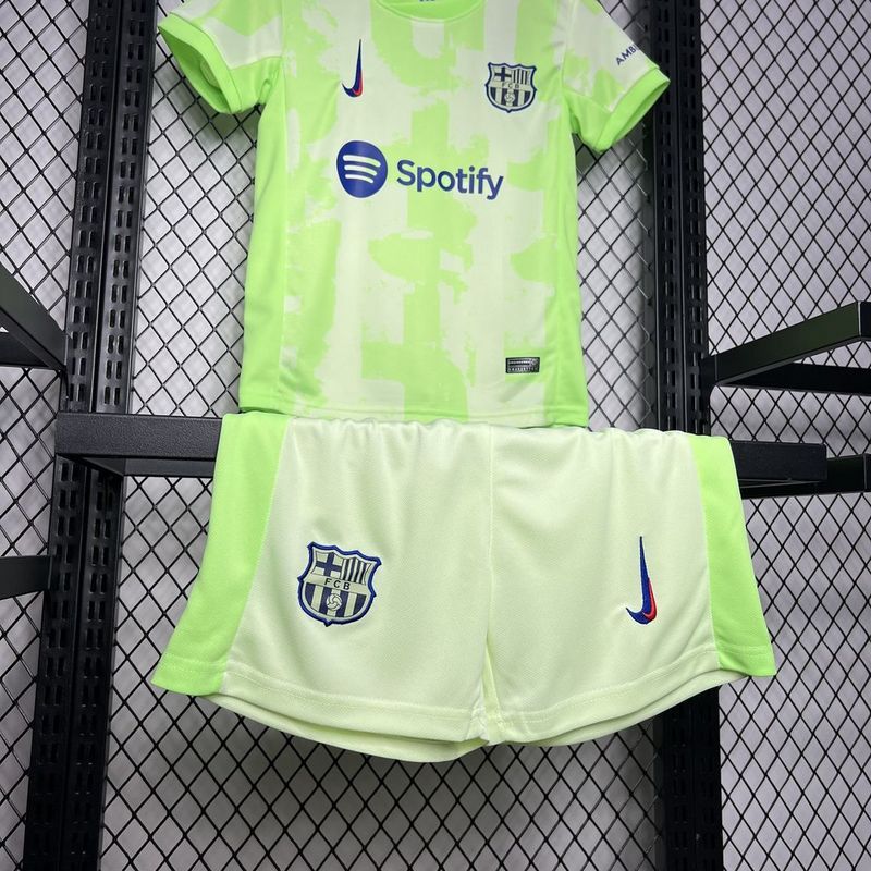 2024/25  Barcelona Third Away Kids Kit(Jersey+Short)