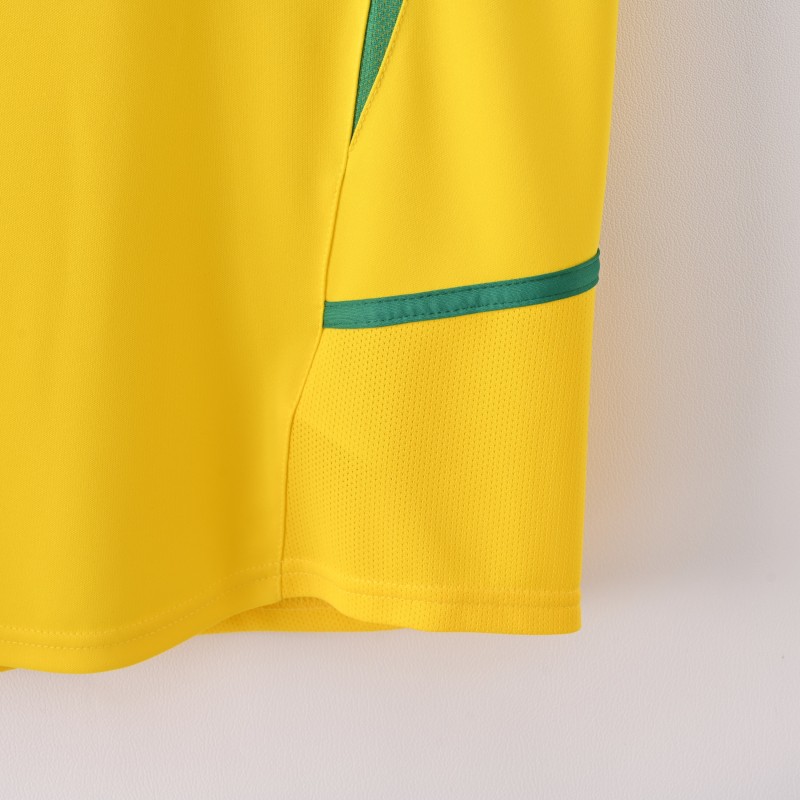 2002 World Cup Brazil Home Retro Jersey