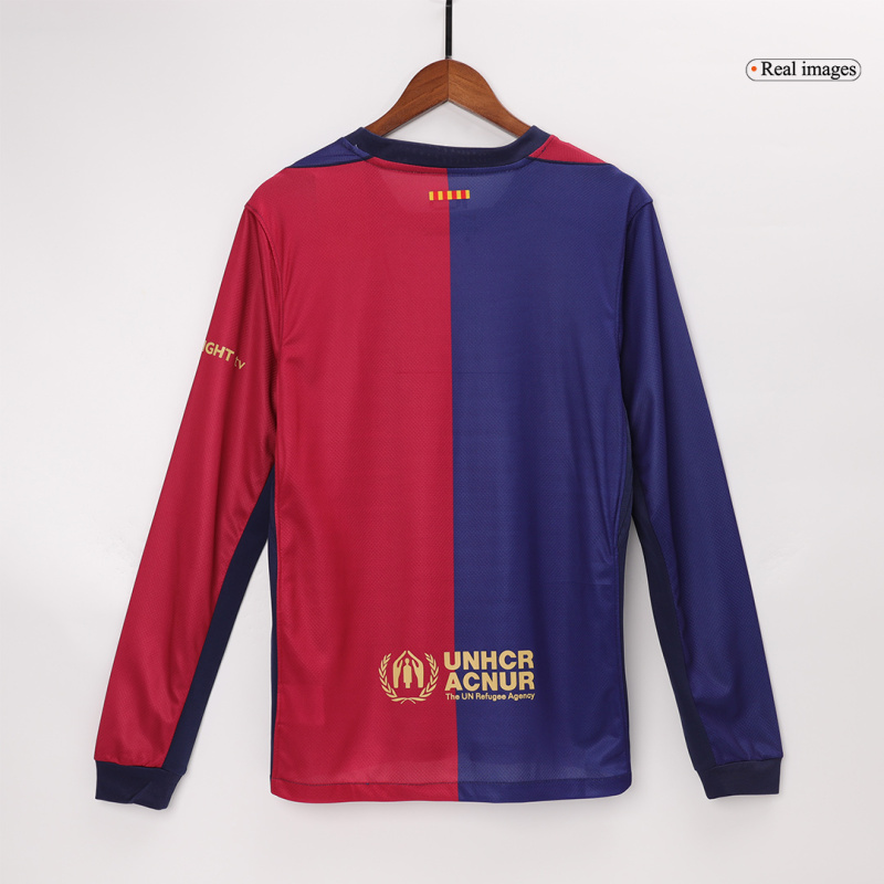 2024/25 Barcelona Home Long Sleeve Jersey