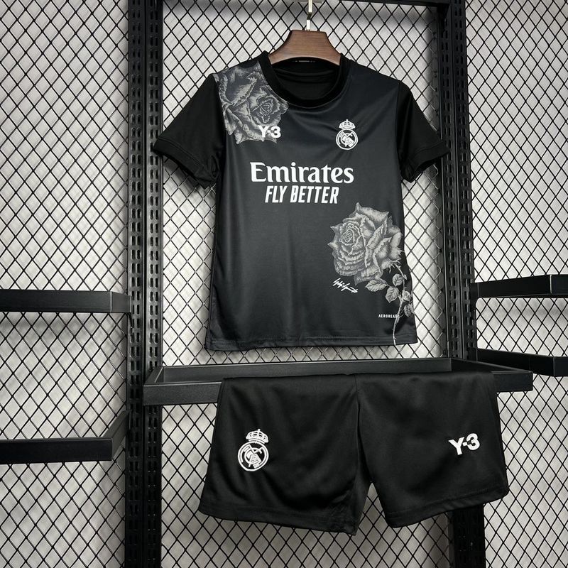2024/25 Real Madrid Y-3 Fourth Kids Jersey white Kit
