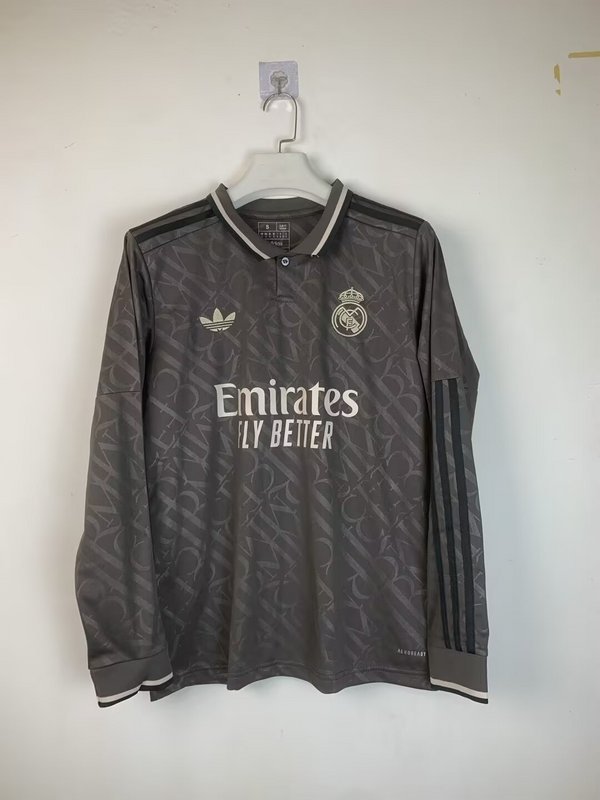 2024/25 Real Madrid Third Away Long Sleeve Jersey