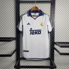 2000/01 Real Madrid Retro Jersey Home Size:S-XXL