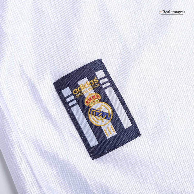 1998/00 Real Madrid Long Sleeve Retro Jersey Home Size: S-XXL