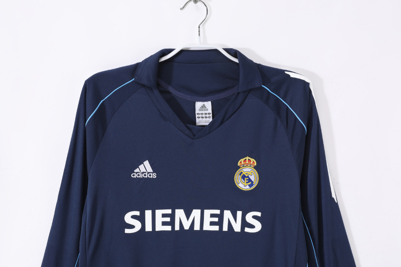2005/06 Real Madrid Away Retro Jersey Long Sleeve