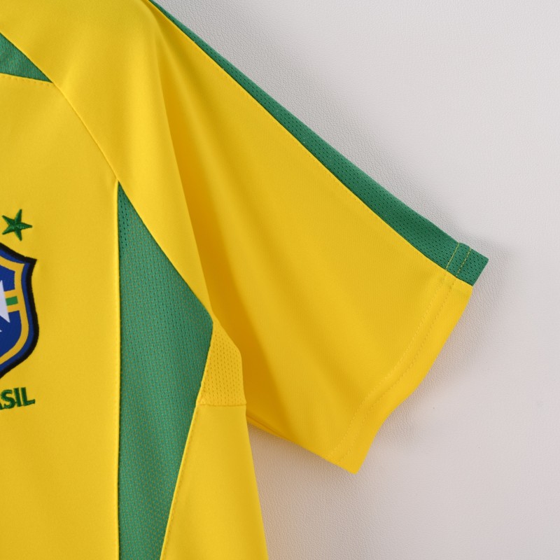 2002 World Cup Brazil Home Retro Jersey