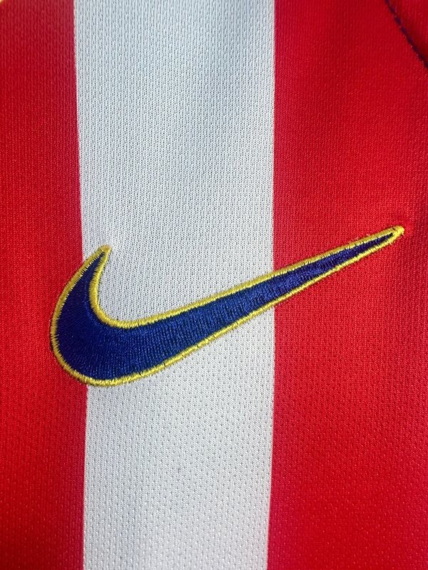 2004/05 Atletico Madrid Home Retro Jersey Long Sleeve