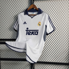 2000/01 Real Madrid Retro Jersey Home Size:S-XXL
