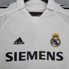 2005/06 Real Madrid Long sleeve Retro Jersey Home