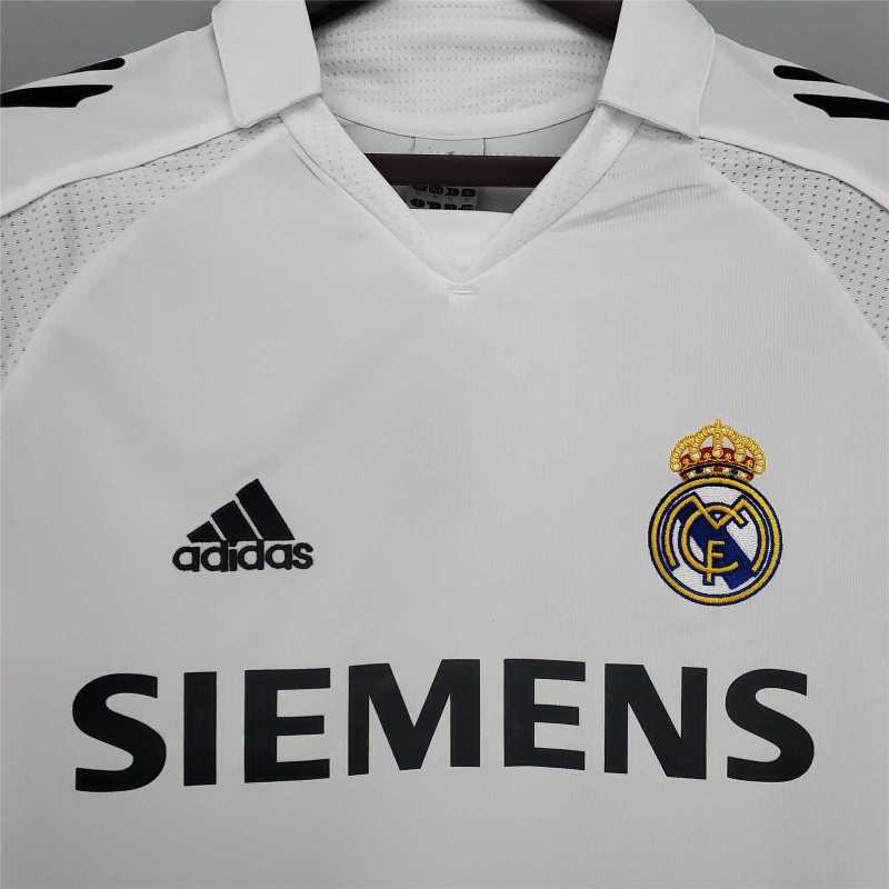 2005/06 Real Madrid Long sleeve Retro Jersey Home