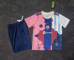 2025/26 Messi #10 Special Edition Barcelona Kids Kit Jersey