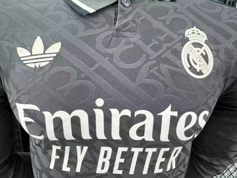 2024/25 Real Madrid Third Away Long Sleeve Jersey Player Version