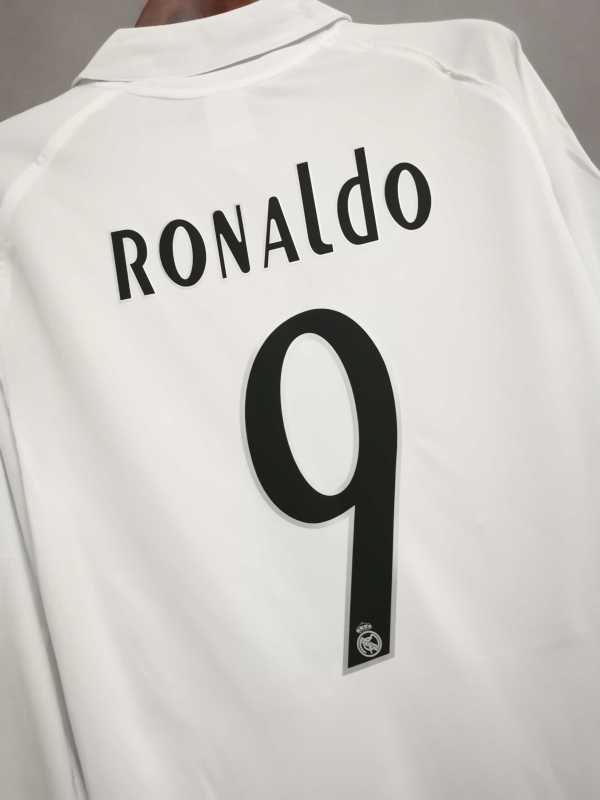 2005/06 Real Madrid Long sleeve Retro Jersey Home