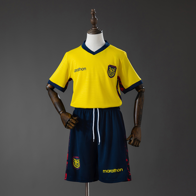 2026 World Cup Ecuador Home Kids Jersey 