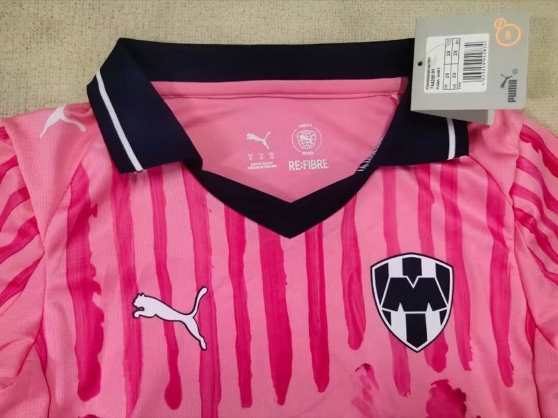 2025/26 Monterrey Club World Cup Pink Training Jersey Kids Kit 