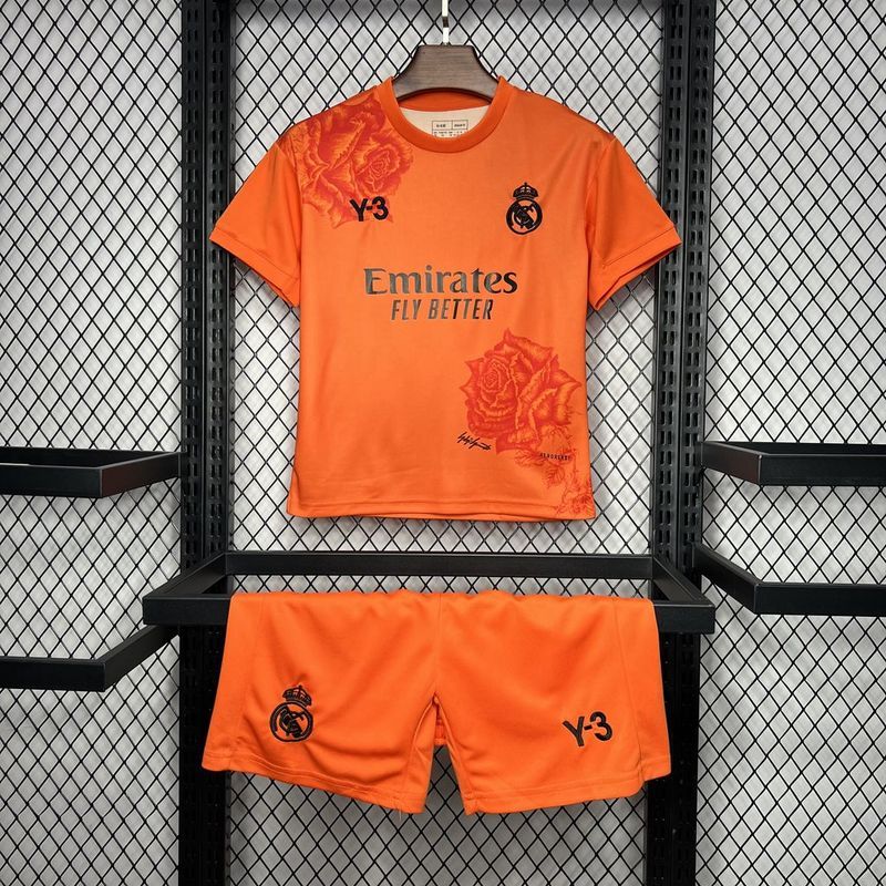 2024/25 Real Madrid Y-3 Fourth Kids Jersey white Kit
