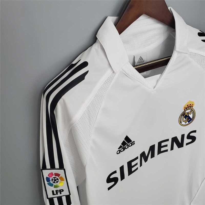 2005/06 Real Madrid Long sleeve Retro Jersey Home