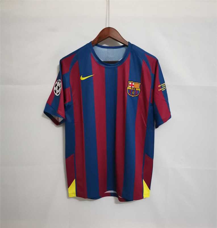 2005/06 Barcelona Home UCL Final Retro Jersey