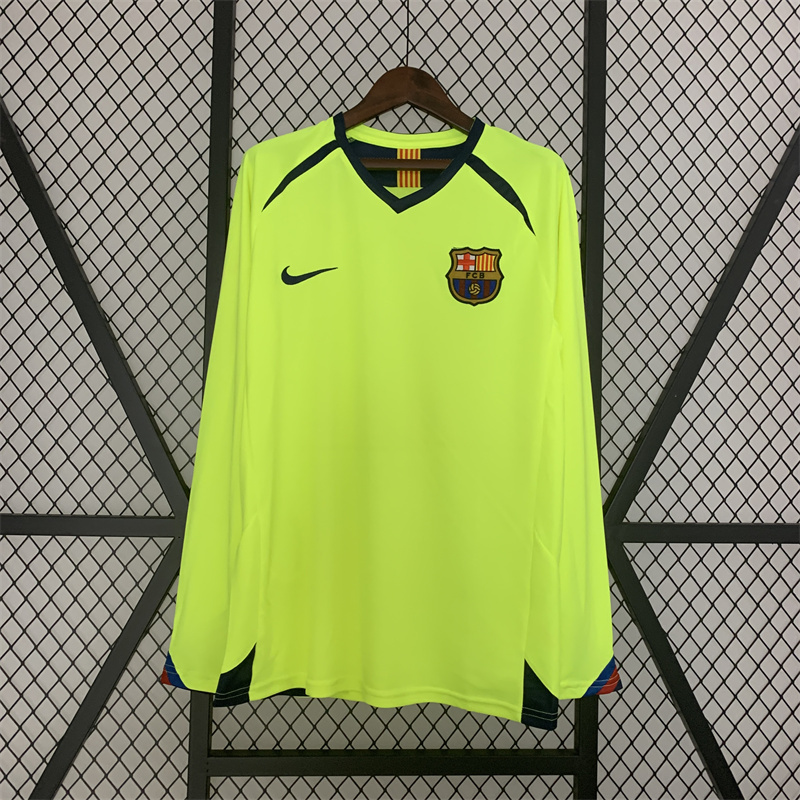 2005/06 Barcelona Retro Jersey Away Long Sleeve