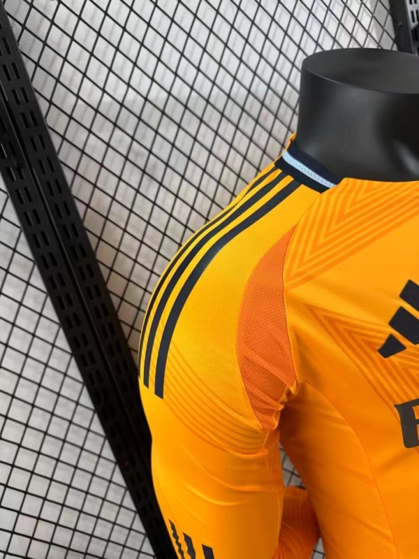 2024/25 Real Madrid Away Long Sleeve Jersey Player Version