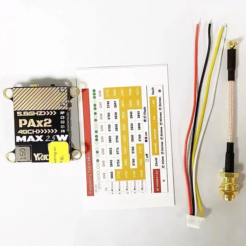 XTideRC, 5.8GHz 2.5W 64CH VTX, Analog Video/Image RF Transmission Module Kit for FPV UAV Drone