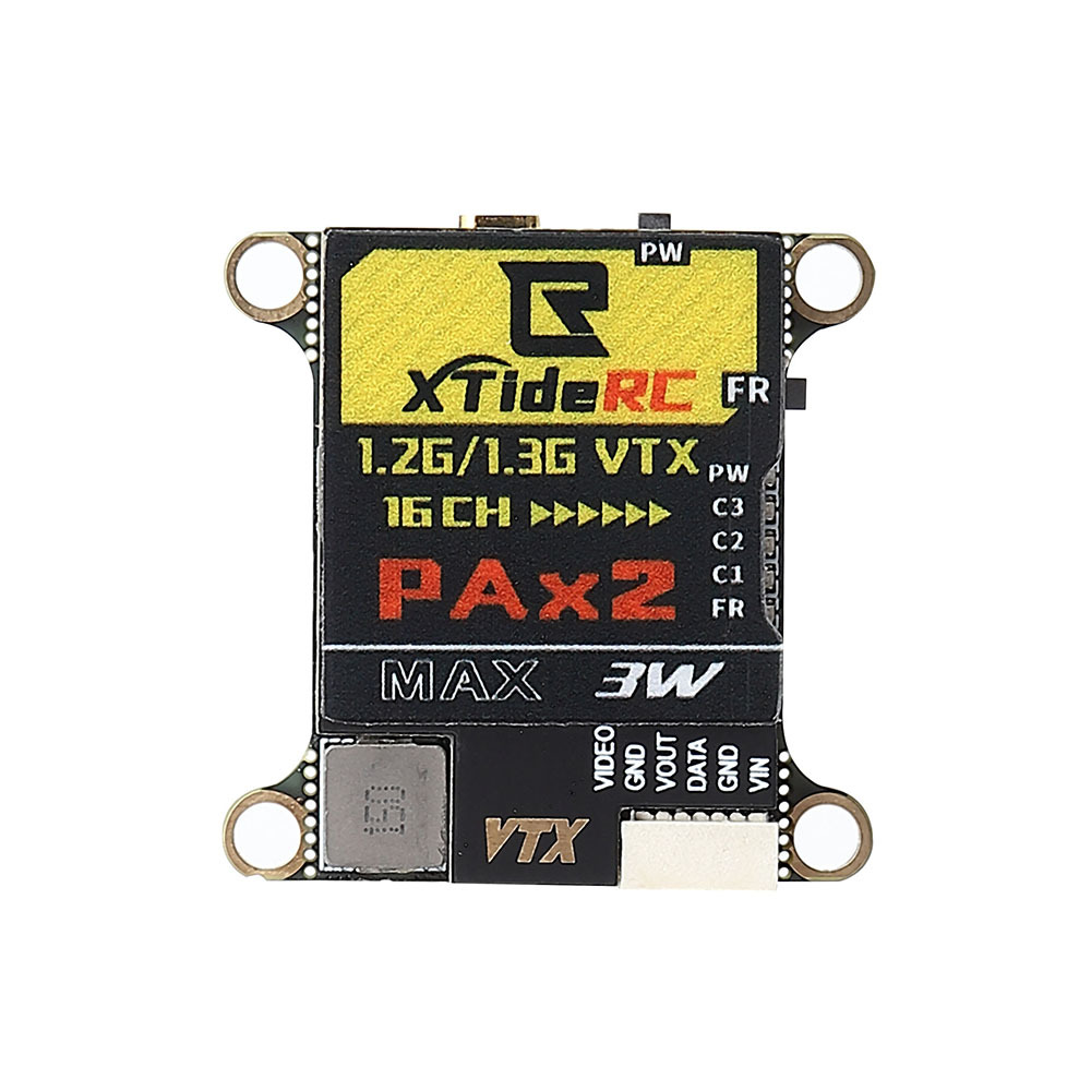 XTideRC, 1.2/1.3GHz 3W 16CH VTX, Analog Video/Image RF Transmission Module Kit for FPV UAV Drone