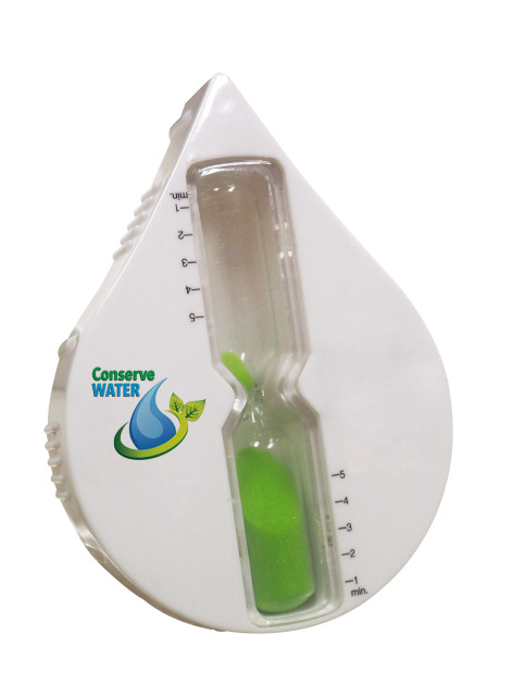 5 Minutes Drop Shape Plastic Shower Sand Timer