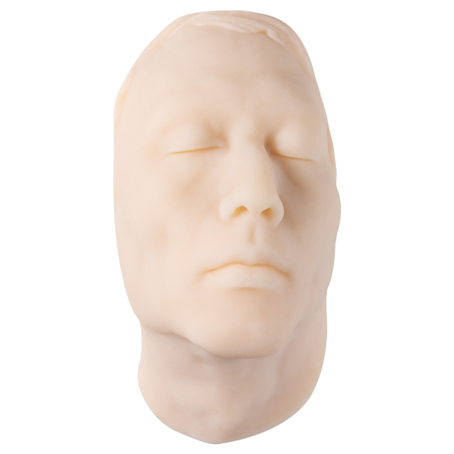 Silicone Facial Mannequin Model for Injection Training with Bone Inside, Male
