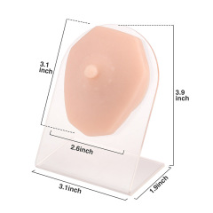 Silicone Nipple Piercing Practice Model (Boys/Girls) with Stand