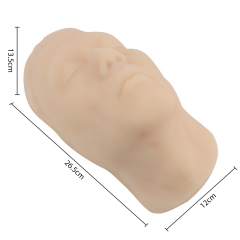 The size of the male silicone facial mannequin model
