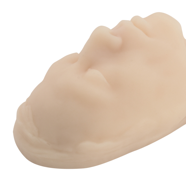 Facial mannequin for injection training