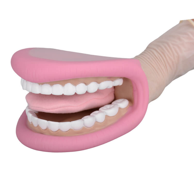 Mouth Hand Puppet with Tongue for Speech Therapy Dentist