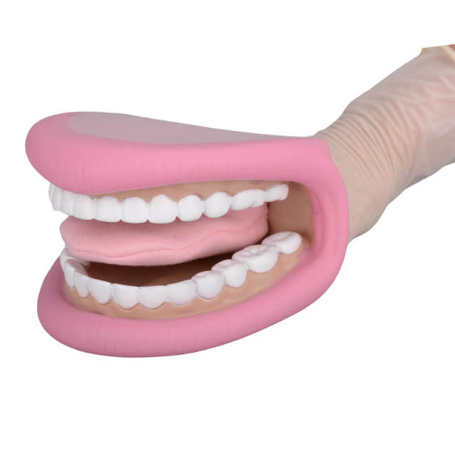 Mouth Hand Puppet with Tongue for Speech Therapy Dentist