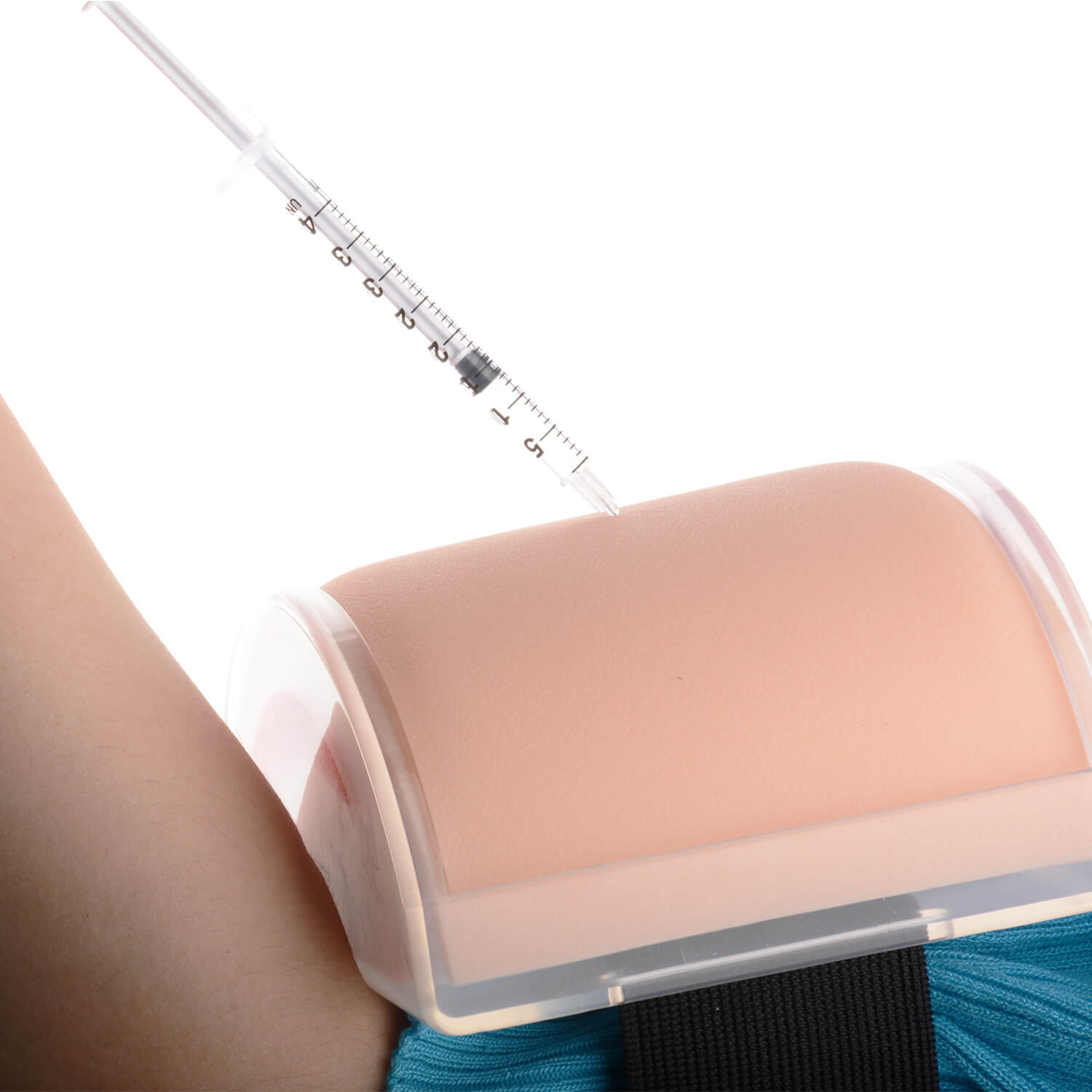 Upgraded Transparent Intramuscular(IM) Injection Training Pad with 3 Detachable Skin Layers