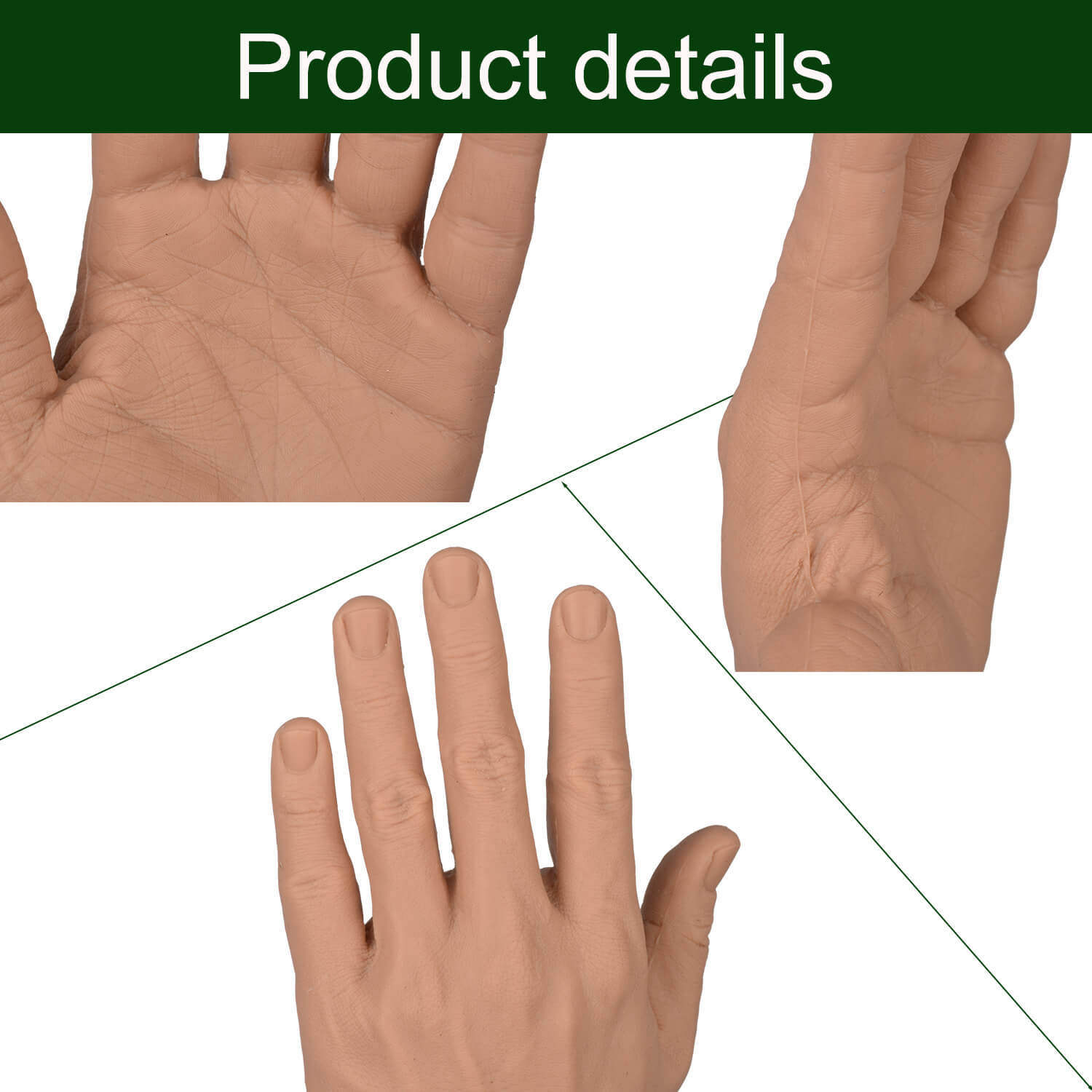Suture and Stapling Practice Arm, Light and Dark Skin