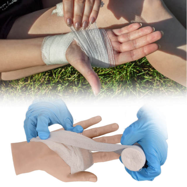 Silicone Gunshot Wound Packing Training Hand