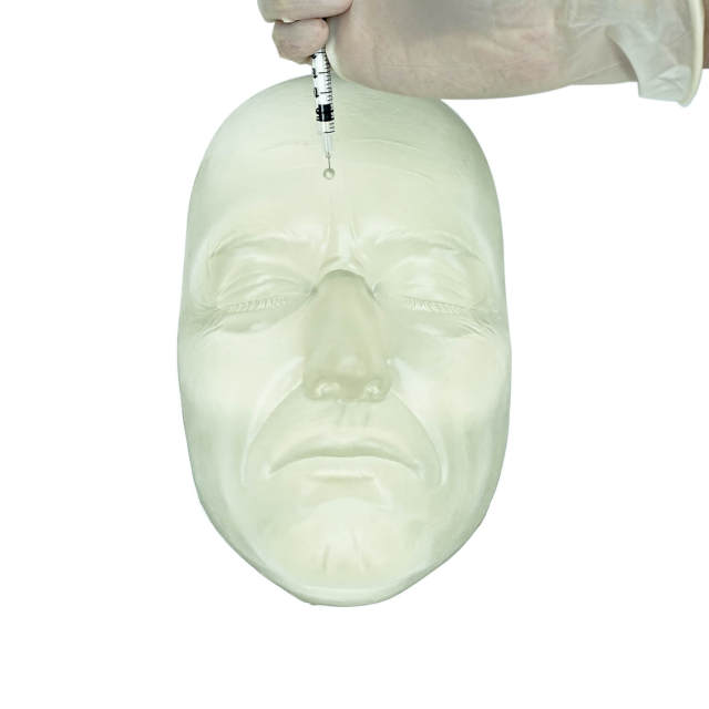 Transparent Mannequin Face for Facial Injection and Thread Lifting Training