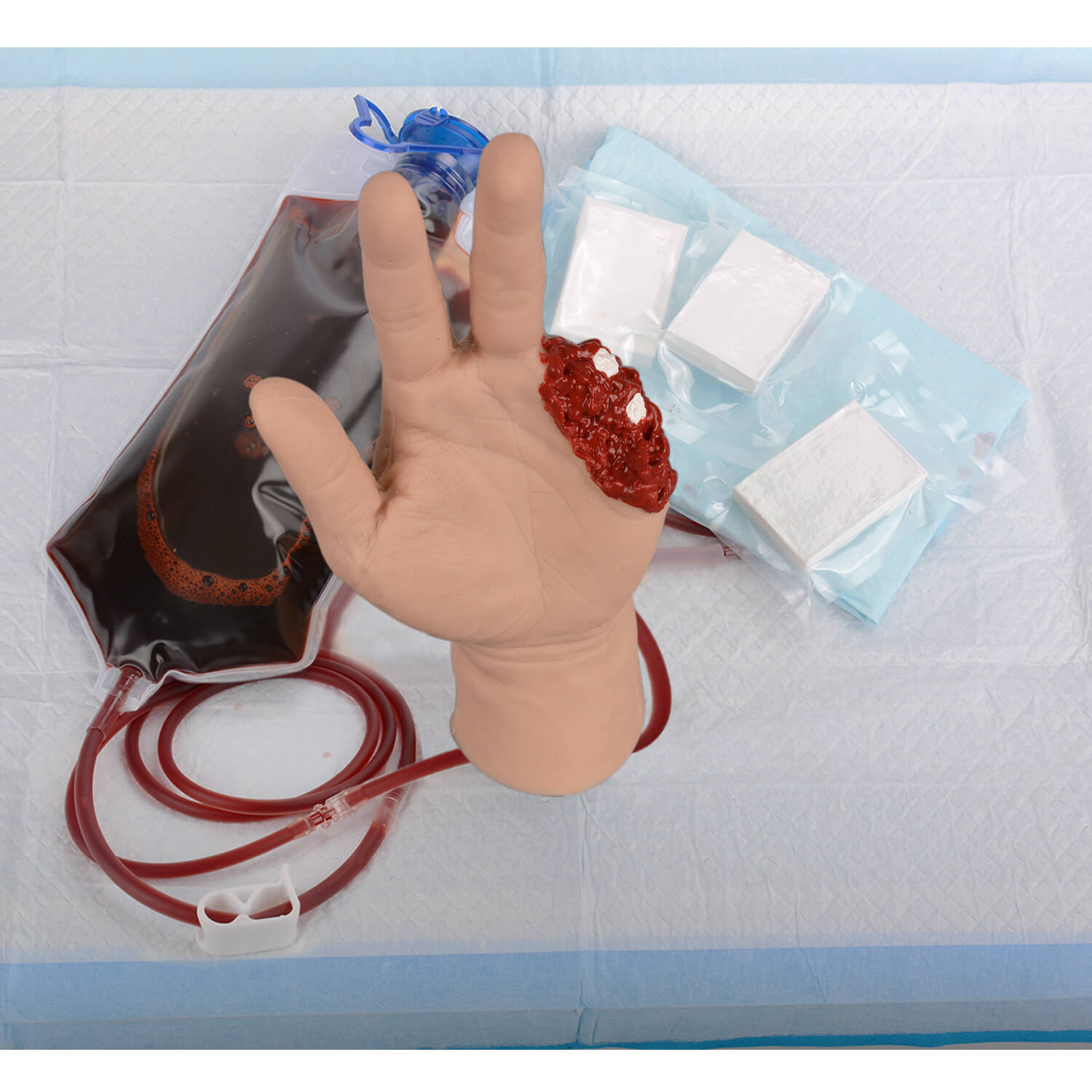 Amputation Finger Stop Bleeding Training Hand Kit