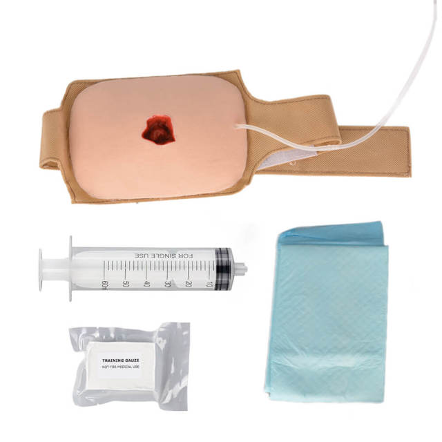 wearable haemostatic wound packing trainer kit