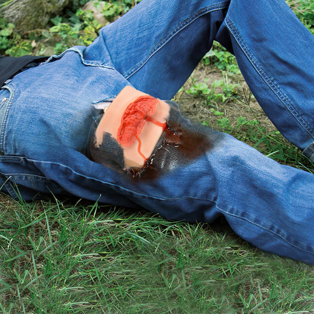Wearable Thigh Laceration Wound Packing Trainer
