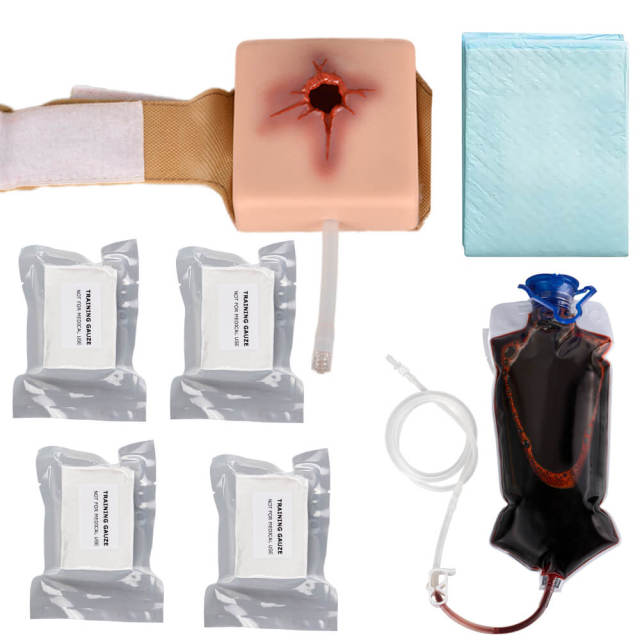Wearable Gunshot Wound Moulage Training Kit