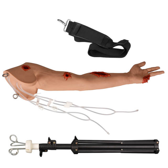 Wearable Multi-Wound Hemorrhage Control Arm Simulator