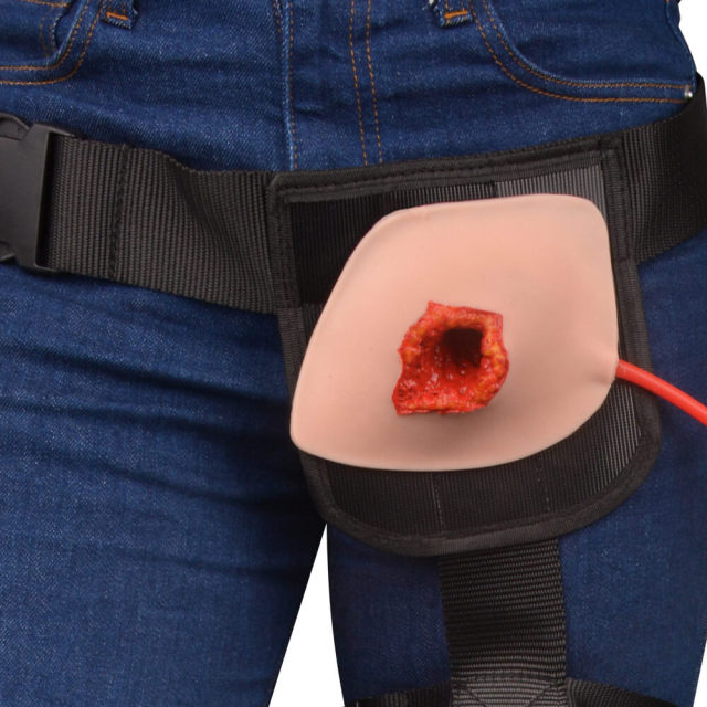 Inguinal gunshot wound packing simulator for medical training