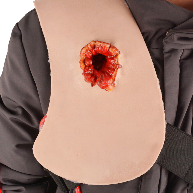 Wearable Chest Bullet Wound Model