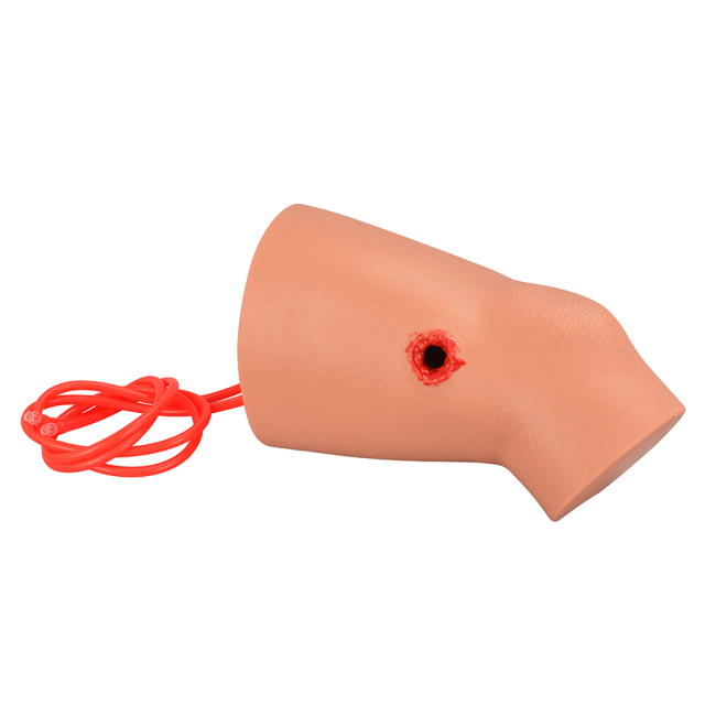 Compact Silicone Knee Gunshot Wound Model