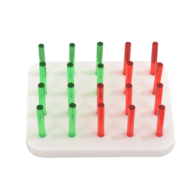 20 Hole Acrylic Pegboard for Finger Dexterity