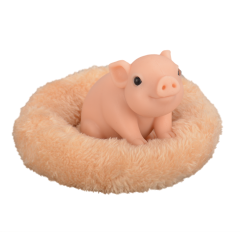 Silicone Reborn Pig Animal Doll Toy, Mini Piggy Model for Birthday Gift & Home Decor