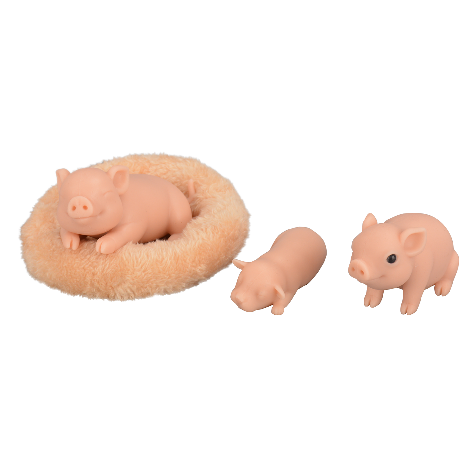 Silicone Reborn Pig Animal Doll Toy, Mini Piggy Model for Birthday Gift & Home Decor