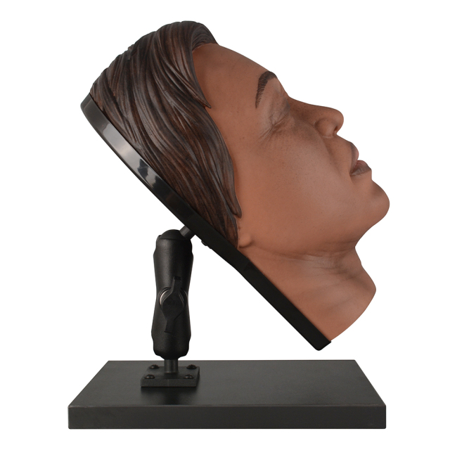 Black Skin Female Facial Injection Practice Mannequin