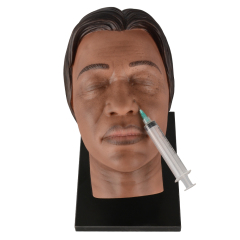 Black Skin Female Facial Injection Practice Mannequin